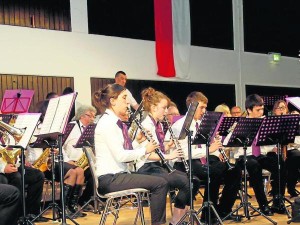 Musiker der Fanfare „Les Enfants de la Joyeuse“
